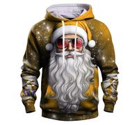 Générique Pull à Capuche Homme de Noël, Motif Sapin Orné de Boules, Tissu Respirant Premium, Merry Christmas, Adapté aux Dîners, Séances de Décoration et Sorties en Ville Pull de Noel Homme