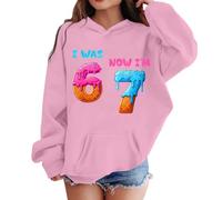 Générique Pull Ado Fille Sweat à Capuche Halloween, Haut Manches Longues Imprimé Mignon, Vêtement Automne Hiver Confortable, Hoodie Fête(12-13 Years)