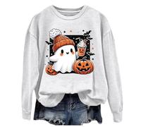 Générique Pull Automne Femme Halloween Vetement Orange The Pumpkin Spice Café Chemise Sweat Oversize Veste Capuche Costume Zombie Robe Tee Shirt Hoodie