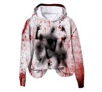 Générique Pull Automne Femme Vêtements Hiver a Capuche Orange Halloween Sweater Sweat Oversize Costume Squelette Veste Déguisement Vetement