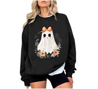 Générique Pull Automne Femme Vêtements Hiver Hoodie Orange Tee Shirt Halloween Sweat Capuche Veste Vetement Probleme Resolu Sang Costume Vampire The Pumpkin Spice Cafe Oversize