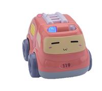 Générique Pull Back Cars, Small Fire Truck, ABS Small Taxi Ambulance Toy, Inertia Vehicle Toy for Boys, Girls, Kids, Children, Birthday Game Supplies, 3.7x2.76x2.56 inches