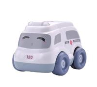 Générique Pull Back Cars, Small Fire Truck, ABS Small Taxi Ambulance Toy, Inertia Vehicle Toy for Boys, Girls, Kids, Children, Birthday Game Supplies, 3.7x2.76x2.56 inches