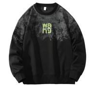 Générique Pull Basique pour Homme,Pull en Laine De Mérinos Col Homme Crewneck Sweater Noir Blanc Gris Foncé Tissu Éponge French Léger 4XL Sweat Moto Sweats Pulls Sweatshirts