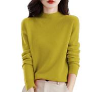 Générique Pull Cachemire Femme 2025 Hiver Chaud LéGer Manches Longues Chic Col Rond Pas Cher Rayé Ample Mode Pullover, Et Elegant, Elástique Top Casual Pull en Tricot Oversize Pulls Vetement Femme