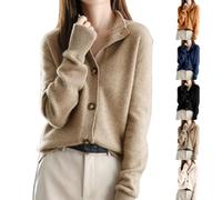 Générique Pull Chaud Femme Hiver Grande Taille, Pull Femme Demi Saison Automne, Sweater avec Bouton Haut Décontracté Couleur Unie Tunique Grande Taille Manche Longue Manteau Tricoté Sweater