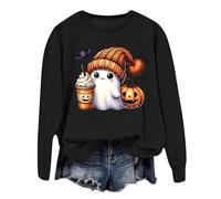 Générique Pull Citrouille Femme Veste Sweat avec Capuche T Shirt Halloween Tee Vetement Vêtements Enfant Deguisement Horreur Hoodie Sweats Chemise Costume Automne