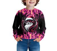 Générique Pull de Noël 3D Rigolo Sweat Garçon pour Enfants Haut de Loisirs Confortable Élégant Quotidien Aventure en Plein Air Vêtements d'hiver Chauds Tenue De NoëL Pull Noel Femme