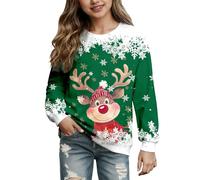 Générique Pull De NoëL 3D Rigolo Sweat GarçOn pour Enfants Haut De Loisirs Confortable ÉLéGant Quotidien Noel Aventure en Plein Air VêTements d'hiver Chauds Tenue NoëL Pull Noel Femme 2-14 Ans