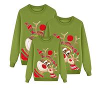 Générique Pull de Noel Famille Pull de Noël Famille Noël Moche Ensemble Familial Sweat à Manches Longues Sweat imprimé Ensembles Familial Nouvel an Femme Nouvel an Pullover Shirt Couple Top