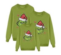Générique Pull de Noël Famille Pull de Noël Moche Ensemble Familial Sweat à Manches Longues Sweat imprimé de Noël Ensemble Familial Nouvel an pull femme Nouvel an Pullover Shirt Couple #125
