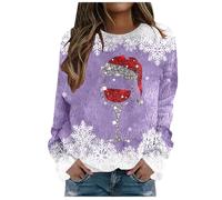 Générique Pull De Noël Femme Christmas Sweater Sweat Noel Ugly Manteau Hiver Père a Capuche Oversize Drole