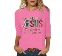 Générique Pull De Noël Femme Laine Halloween XXL Paillettes Prime Mode Automne 2025 Couple Famille Assorti Casual T-Shirt Rouge Chemise Tee Shirt Manches Longues Tunique Grande Taille