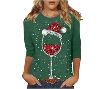 Générique Pull De Noel Femme Manches Longues Christmas Ugly Chic Lumineux Tenue Rigolo Original Mode Moche Pull