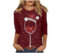 Générique Pull De Noel Femme Manches Longues Christmas Ugly Chic Lumineux Tenue Rigolo Original Mode Moche Pull