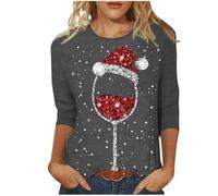 Générique Pull De Noel Femme Manches Longues Christmas Ugly Chic Lumineux Tenue Rigolo Original Mode Moche Pull