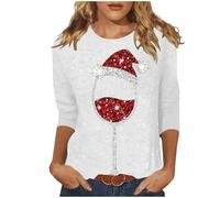 Générique Pull De Noel Femme Manches Longues Christmas Ugly Chic Lumineux Tenue Rigolo Original Mode Moche Pull