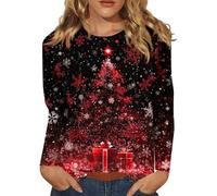 Générique Pull De Noel Femme Sexy Lutin Cerf Adulte Chaud Sweat Christmas Sweater Drole Jumper Assortie Lumineux Plus Vetement Noel Femme Sweatshirts Pull'de Vetement Sweater L