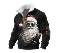 Générique Pull De Noel Homme Sweat De Noel Homme Manches Ugly Christmas Jumper Pull Cerf Moches Pullover Moche Sweat Shirt Cadeau Noël Over Chandail pour Unisexe Moche Noël