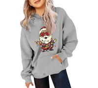 Générique Pull de Noël pour Enfants Sweat à Capuche en Tricot imprimé Père Noël Chaud à Manches Longues du Cou Pull de Noëls Sweats Haut d'hiver pour Garçons Filles Cadeaux de Noëls 2-12 Ans