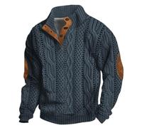 Générique Pull De Travail Homme Col Montant- Sweat sans Capuche Manches Longues Casual Ample Sweater Chic Et Élégant Doux Passe-Partout Automne Hiver Chandail Classique Chaud Sport Pullover