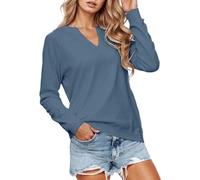 Générique Pull décontracté sans Capuche pour Femme - Sueur légère et Confort Quotidien décontractée idéale pour Le Travail Les Loisirs et Les (Navy, XXL)