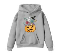 Générique Pull d'halloween pour Enfants, Sweats à Capuche pour Filles vêtements d'hiver Chauds décontractés imprimé Citrouille Halloween activités Plein air vêtements Enfants 4 à 14 Ans