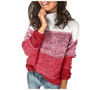Générique Pull En Boutons Tricot Pullover Hiver Pull Femme Hiver Chaud Chic Pas Cher Pull Femme Col Roulé Hiver Laine Haut à Manches Longues ÉLéGant Pull Tricot DéContracté Automne HiverPull Cardigan