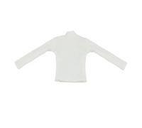Générique Pull en Maille pour Poupée (échelle 1/6), Extensible et Confortable, Idéal pour Les Loisirs Créatifs, La Décoration et Les Collectionneurs, Blanc