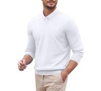 Générique Pull en Tricot à Manches Longues, décontracté, Doux, Confortable, Chaud, Hiver, vêtements d'extérieur, col roulé, pour Un Usage Quotidien (White, S)