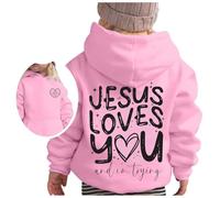 Générique Pull Enfant Fille Sweat à Capuche Imprimé, Haut Manches Longues Col Rond, Vêtement Décontracté, Hoodie Confortable(11-12 Years)