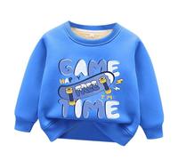 Générique Pull Enfant Garcon Col Rond Sweatshirt Pull Bebe Garcon Bébé Garçon Col Rond pour Imprimé Dinosaure Excavateur Coton Sweat Fleece Crewneck Sweat Enfants Garçon 2-7 Ans