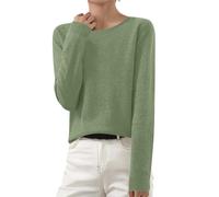 Générique Pull Femme Chic et Elegant Femme Hiver Élégant Pull Doux et Confortable Tricot Col en O Sweater Manches Longues Chaud Top LonguesHiver Vêtements Décontractés