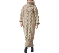 Générique Pull Femme Chic et Elegant Grande Taille, Pull féminin à col roulé en Tricot Ample pour Une élégance Professionnelle en Saison Automne Hiver