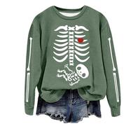 Générique Pull Femme Chic, Pull Femme Manches Longues col Rond Motif Halloween sans Capuche Haut Mode Saison Automne Hiver