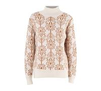 Générique Pull Femme Coton, Pull féminin à col roulé Motif Floral pour Un Confort décontracté en Saison Automne Hiver