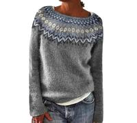 Générique Pull Femme Grande Taille-Pulls pour Femmes Hiver Automne DéContracté LâChe Manches Longues Pull Tricoté Hauts