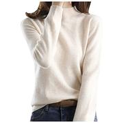 Générique Pull Femme Hiver Chaud Chic et élégant,Pull tricoté à col Montant pour Femmes Automne-Hiver modèle Court et Ample Style Chemise de Fond Livraison directe