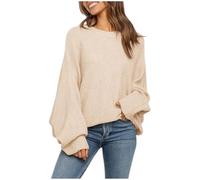 Générique Pull Femme Hiver Long, Pull Femme Décontracté en Tricot Doux à Manches Longues et Coupe Chauve-Souris pour Un Confort Élégant Quotidien