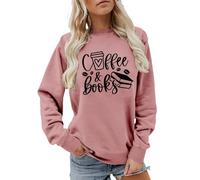 Générique Pull Femme Hiver,Mode Top Sweat-Shirt Décontractée À Col Rond Hiver Chaud Chic Hip Pop Tops Zippé sans Capuche Sweatshirt Idéal pour Le Sport Et Les Loisirs
