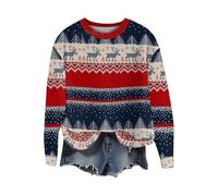 Générique Pull Femme,Plaid Femme Chaud et Doux,-Shirt rétro Père Noël pour Fille, Pull Noël en Polaire et Lin, col du Cou, Manches Longues Robe Halloween Ado (Mint Green, XXXL)