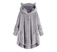Générique Pull Femme Plaid Homme Sweat à Capuche Couverture à Capuche surdimensionnée Poncho Polaire Sherpa Ultra Doux Sweat a Capuche Grande Poche Hiver Chaud