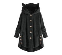 Générique Pull Femme Plaid Homme Sweat à Capuche Couverture à Capuche surdimensionnée Poncho Polaire Sherpa Ultra Doux Sweat a Grande Poche Hiver Chaud O58