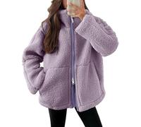 Générique Pull Femme Polaire Equitation Courte Moumoute Randonnée Mode Ski Manteau 3/4 Hiver Vetement Vestes de Sport Manteau Hiver Blouson Manteaux Chic Chaude Gilet Tres Chaud Femme XL