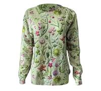 Générique Pull Femme-Pull Fair Isle pour Femme Pull Surdimensionné DéContracté Rayé Col Ras du Cou Manches Longues Tricoté Automne Hiver