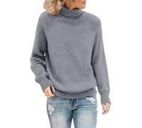 Générique Pull Femme - Sweat Femme Blouson Col Roulé Pull Couleur Pure Hauts Chic Veste Manche Longue Sweat Confortable Pullover Slim Hauts Simple Blousons Automne Hiver Manteau Thin Sweat-Shirt