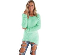 Générique Pull Femme Thermique - Pull Femme Hiver Casual Hauts Uni-Couleur Sweat en Polaire Pulls Manche Longue Tops Loose Sweatshirt Col Rond Sweat Confortable Sweat-Shirt Chic Pullover