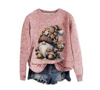 Générique Pull Femme Violet De Noël Moche Chaud Hiver Gros Noel Laine Col V Islandais Montant Beige Fin en Sexy Decolleté sous Roulé Coton Large