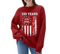 Générique Pull Femmes Grande Taille-Pull-Over à Manches Longues Et Col Rond en Maille à Motif Imprimé IndéPendant