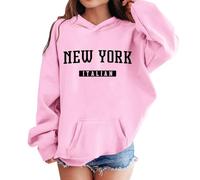 Générique Pull Fille 14 Ans Sweat à Capuche Confortable, Haut Unisexe pour Fille, Vêtement avec Poche, Hoodie Garçon Fille 3-14 Ans(9-10 Years)